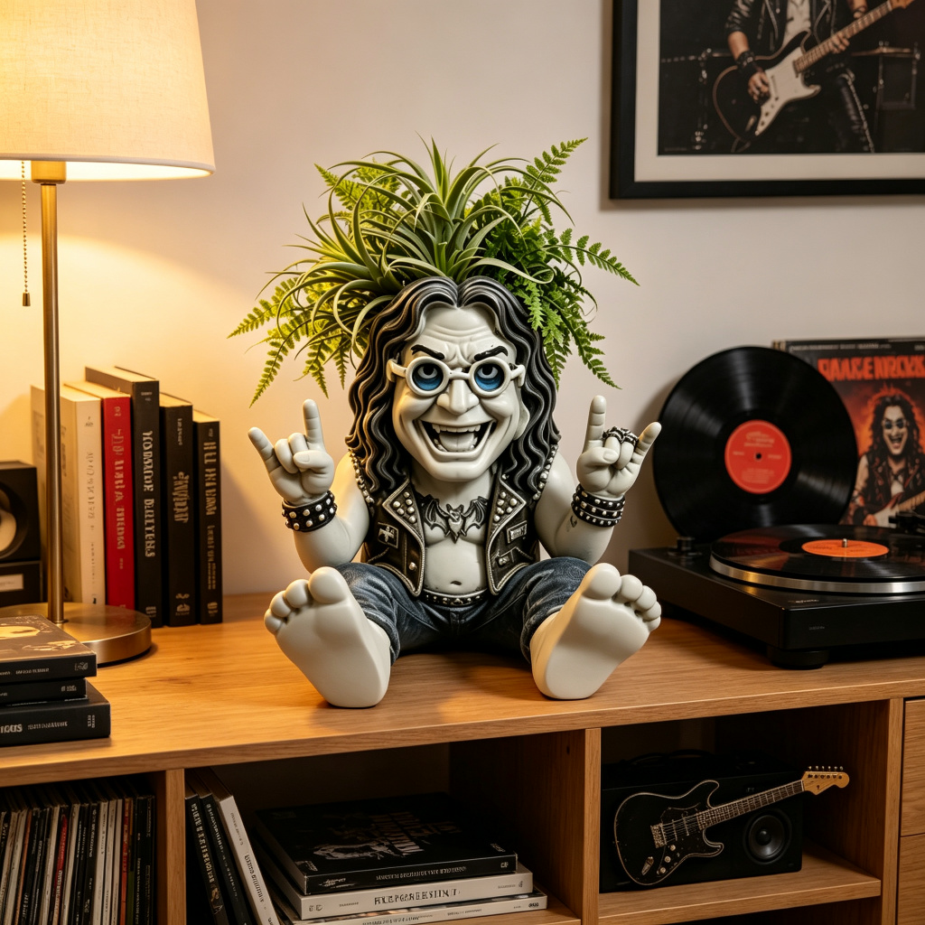 Plant Parents - Кашпо-гном Оззи Осборна «Принц Тьмы» из
