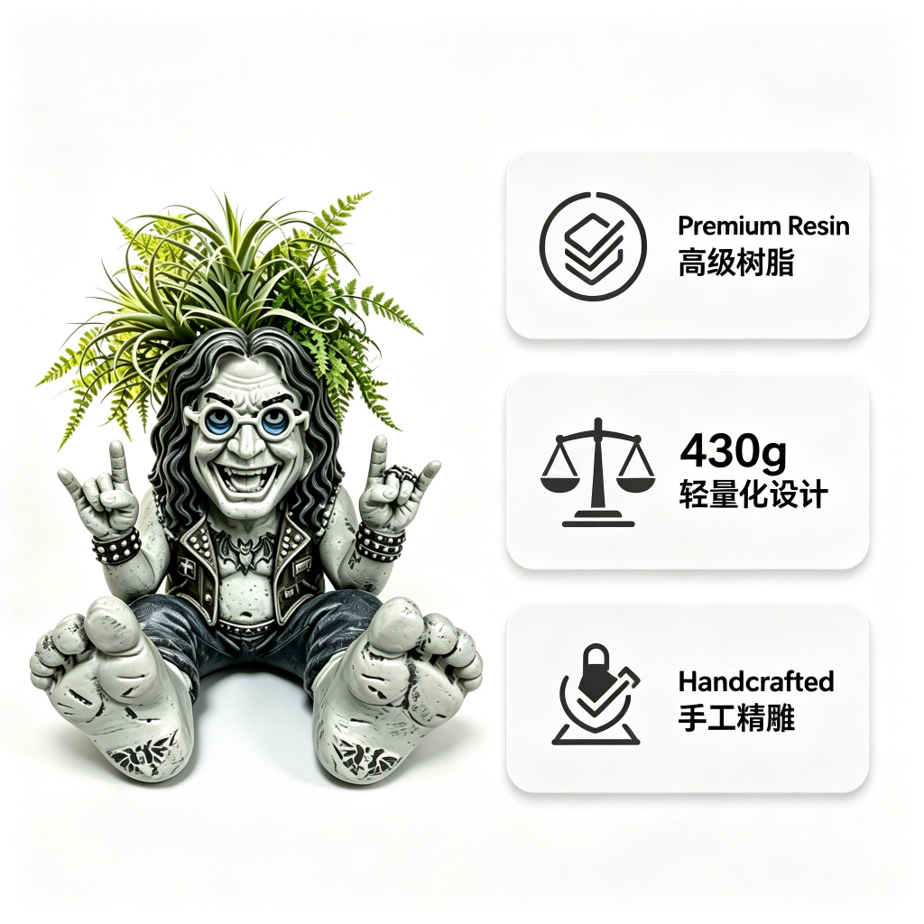 Кашпо-гном Оззи Осборна «Принц – обзор и цена Plant Parents